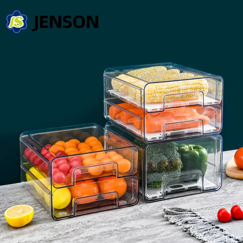 Double Layer Refrigerator Storage Box