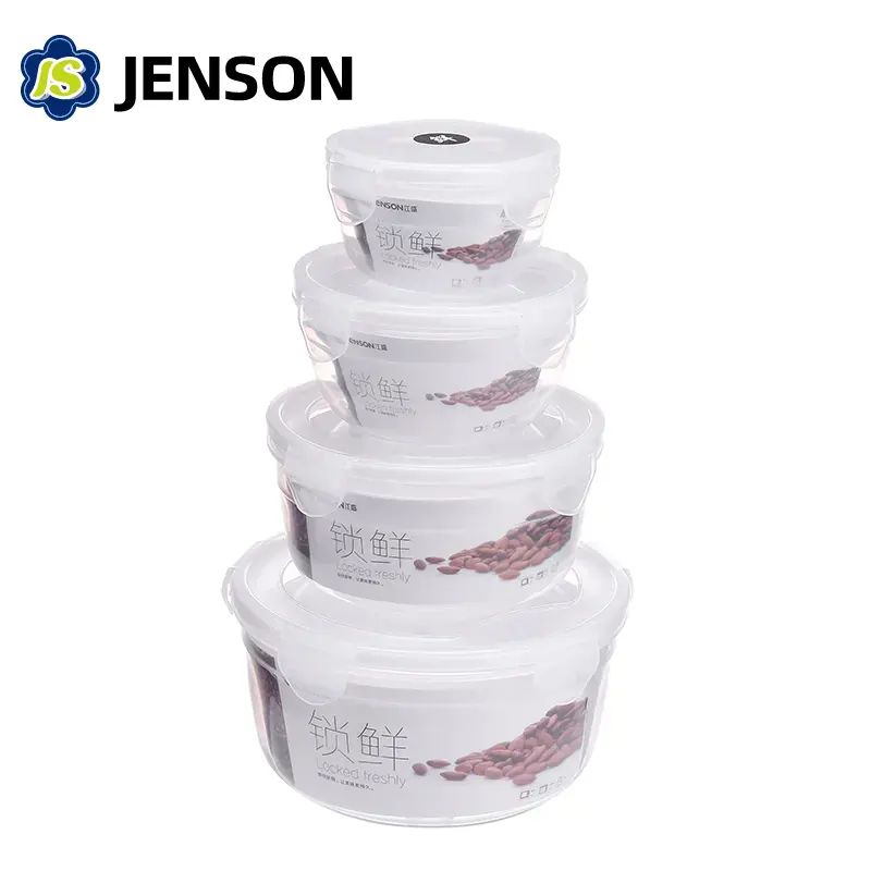 Round Food Storage Container Set ng 4